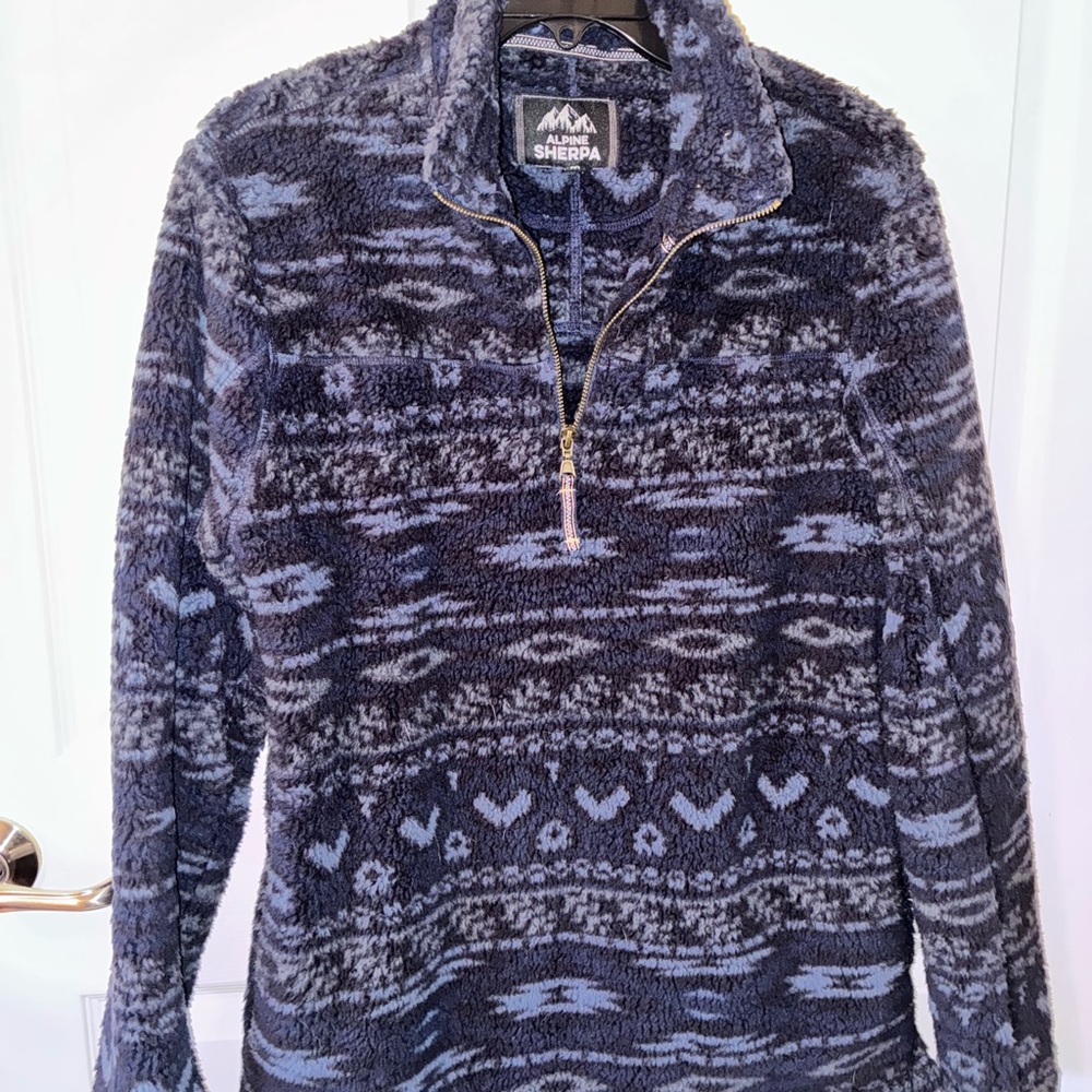 Blue Patterned Sweater